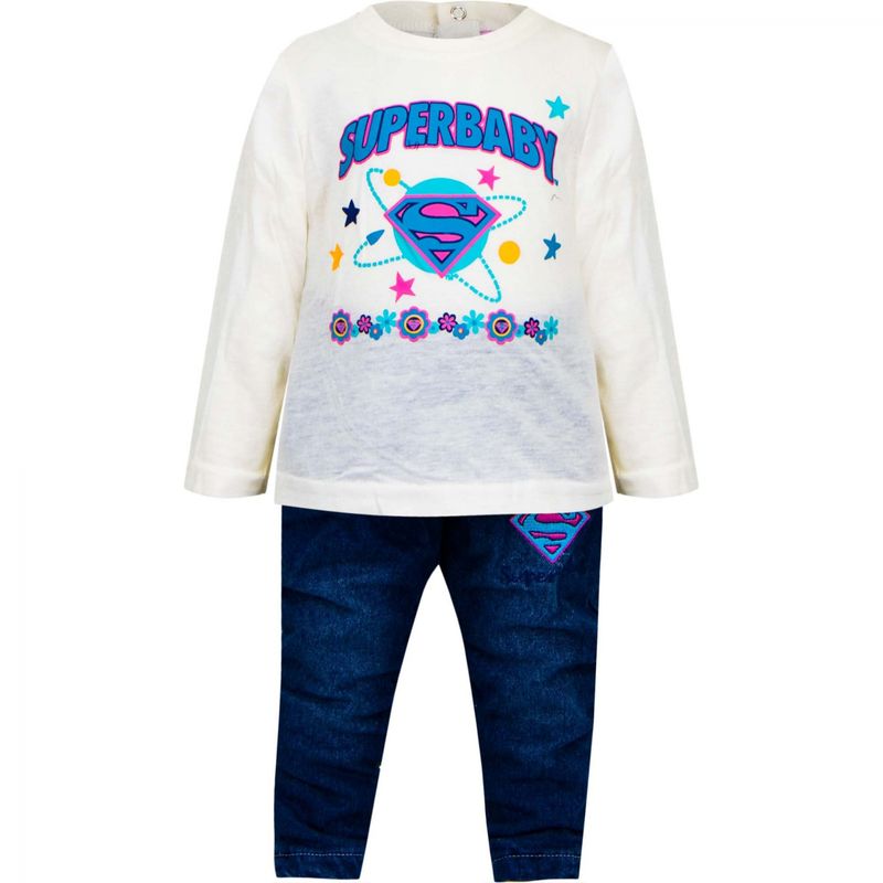 Fashion, accesorii si bijuterii - Copii - Imbracaminte copii - Treninguri si compleuri copii - Set 3 piese Superman pentru copii APH0175 Albastru - Infinity.ro