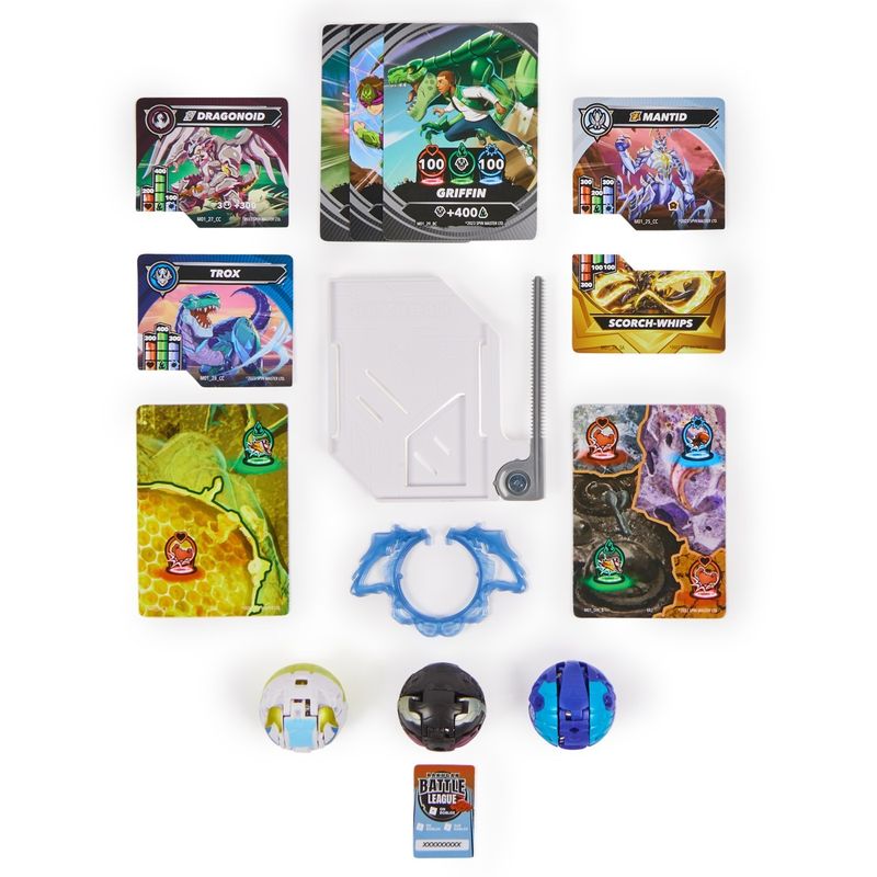 Jucarii, Copii si Bebe - Jucarii si jocuri - Figurine - Bakugan starter pack mantid, titanium dragonoid si trox - Infinity.ro