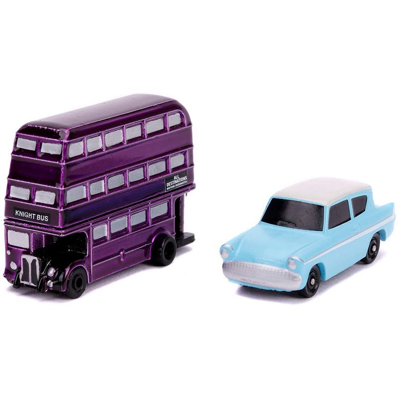 Jucarii, Copii si Bebe - Jucarii si jocuri - Vehicule si jucarii cu telecomanda - Masinute - Harry potter2 set 2 masinute the knight bus si ford anglia 1959 - Infinity.ro