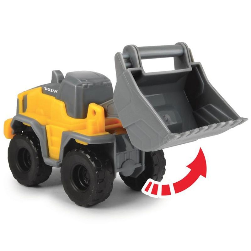 Jucarii, Copii si Bebe - Jucarii si jocuri - Vehicule si jucarii cu telecomanda - Masinute - Camion dickie toys mack volvo micro builder cu remorca, buldozer si camion basculant - Infinity.ro
