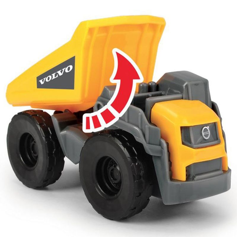 Jucarii, Copii si Bebe - Jucarii si jocuri - Vehicule si jucarii cu telecomanda - Masinute - Camion dickie toys mack volvo micro builder cu remorca, buldozer si camion basculant - Infinity.ro