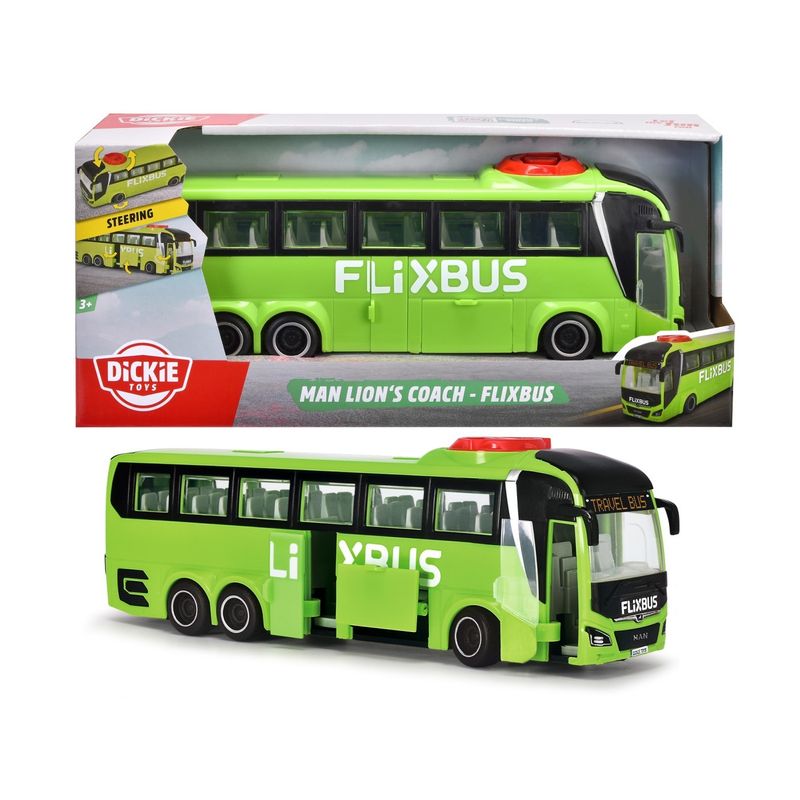 Jucarii, Copii si Bebe - Jucarii si jocuri - Vehicule si jucarii cu telecomanda - Masinute - Dickie autocar flixbus man lions coach 26.5cm - Infinity.ro