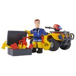Jucarii, Copii si Bebe - Jucarii si jocuri - Jucarii de exterior - Masinute si vehicule pentru copii - Atv simba fireman sam, sam mercury quad cu figurina sam si accesorii - Infinity.ro
