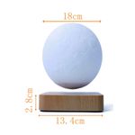 Casa si Gradina/Corpuri si surse de iluminat/Veioze si lampi/Veioze - Lampa LED Luna Cu Levitatie Magnetica, Putere 5W, 18 cm, Lumina reglabila in 3 tonuri, Alimentare AC, Comenzi tactile - Infinity.ro