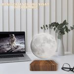 Casa si Gradina/Corpuri si surse de iluminat/Veioze si lampi/Veioze - Lampa LED Luna Cu Levitatie Magnetica, Putere 5W, 18 cm, Lumina reglabila in 3 tonuri, Alimentare AC, Comenzi tactile - Infinity.ro