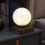Casa si Gradina/Corpuri si surse de iluminat/Veioze si lampi/Veioze - Lampa LED Luna Cu Levitatie Magnetica, Putere 5W, 18 cm, Lumina reglabila in 3 tonuri, Alimentare AC, Comenzi tactile - Infinity.ro