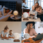 Casa si Gradina/Corpuri si surse de iluminat/Veioze si lampi/Veioze - Lampa LED Luna Cu Levitatie Magnetica, Putere 5W, 18 cm, Lumina reglabila in 3 tonuri, Alimentare AC, Comenzi tactile - Infinity.ro