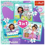 Jucarii, Copii si Bebe - Jucarii si jocuri - Jocuri si puzzle - Puzzle - Puzzle Trefl 3in1 gabbys dollhouse activitatile lui gabby - Infinity.ro