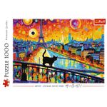 Jucarii, Copii si Bebe - Jucarii si jocuri - Jocuri si puzzle - Puzzle - Puzzle Trefl 1000 pisica din paris - Infinity.ro