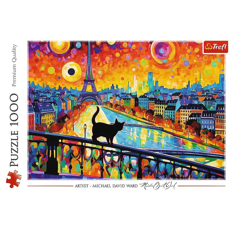 Jucarii, Copii si Bebe - Jucarii si jocuri - Jocuri si puzzle - Puzzle - Puzzle Trefl 1000 pisica din paris - Infinity.ro