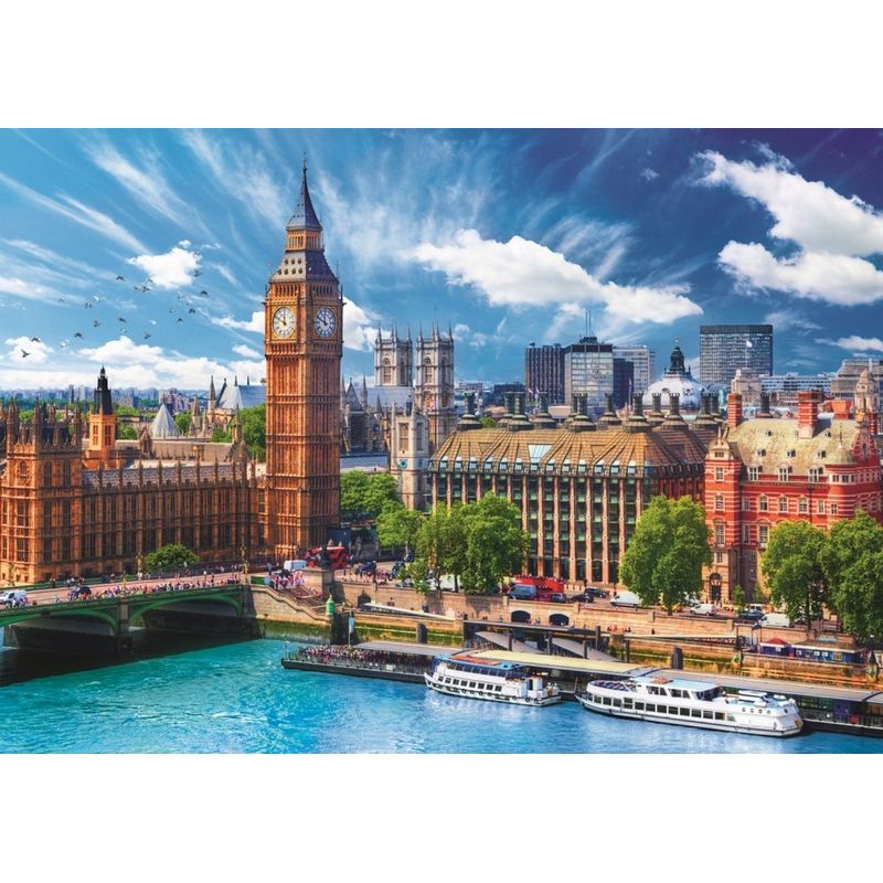 Jucarii, Copii si Bebe - Jucarii si jocuri - Jocuri si puzzle - Puzzle - Puzzle Trefl 500 o zi cu soare la londra - Infinity.ro