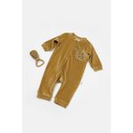 Fashion, accesorii si bijuterii - Copii - Imbracaminte copii - Salopete copii - Salopeta Elefant cu maneca lunga din 80%bumbac organic si 20% poliester - Mustar, BabyCosy (Marime: 18-24 Luni) - Infinity.ro