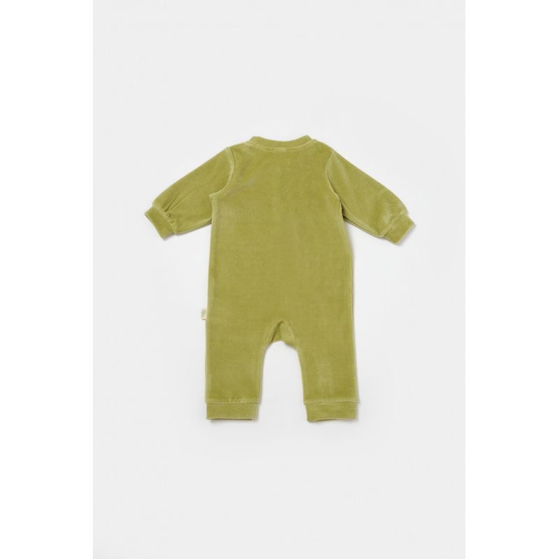 Fashion, accesorii si bijuterii - Copii - Imbracaminte copii - Salopete copii - Salopeta Elefant cu maneca lunga din 80%bumbac organic si 20% poliester - Verde, BabyCosy (Marime: 18-24 Luni) - Infinity.ro