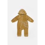 Fashion, accesorii si bijuterii - Copii - Imbracaminte copii - Salopete copii - Salopeta Elefant cu maneca lunga si gluga din 80%bumbac organic si 20% poliester - Mustar, BabyCosy (Marime: 18-24 Luni) - Infinity.ro