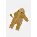 Fashion, accesorii si bijuterii - Copii - Imbracaminte copii - Salopete copii - Salopeta Elefant cu maneca lunga si gluga din 80%bumbac organic si 20% poliester - Mustar, BabyCosy (Marime: 18-24 Luni) - Infinity.ro