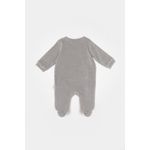 Fashion, accesorii si bijuterii - Copii - Imbracaminte copii - Salopete copii - Salopeta Elefant cu maneca lunga si botosei din 80%bumbac organic si 20% poliester - Gri, BabyCosy (Marime: 3-6 Luni) - Infinity.ro