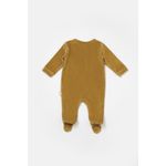 Fashion, accesorii si bijuterii - Copii - Imbracaminte copii - Salopete copii - Salopeta Elefant cu maneca lunga si botosei din 80%bumbac organic si 20% poliester - Mustar, BabyCosy (Marime: 3-6 Luni) - Infinity.ro