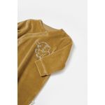 Fashion, accesorii si bijuterii - Copii - Imbracaminte copii - Salopete copii - Salopeta Elefant cu maneca lunga si botosei din 80%bumbac organic si 20% poliester - Mustar, BabyCosy (Marime: 3-6 Luni) - Infinity.ro