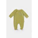 Fashion, accesorii si bijuterii - Copii - Imbracaminte copii - Salopete copii - Salopeta Elefant cu maneca lunga si botosei din 80%bumbac organic si 20% poliester - Verde, BabyCosy (Marime: 3-6 Luni) - Infinity.ro