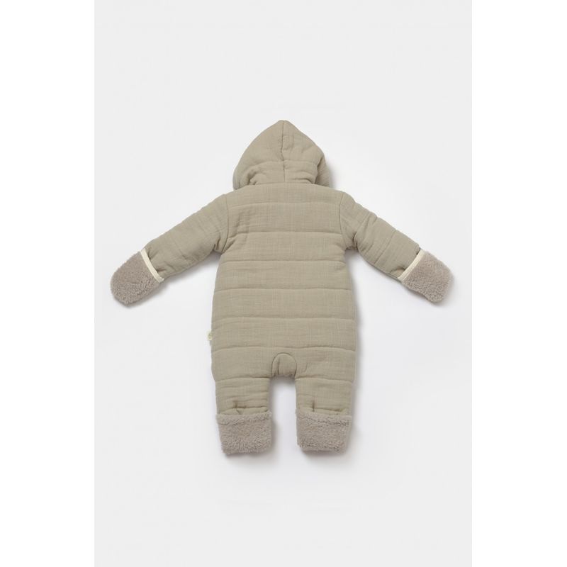 Fashion, accesorii si bijuterii - Copii - Imbracaminte copii - Salopete copii - Salopeta de iarna pentru bebelusi, Winter muselin, 100% bumbac - Verde, BabyCosy (Marime: 18-24 Luni) - Infinity.ro