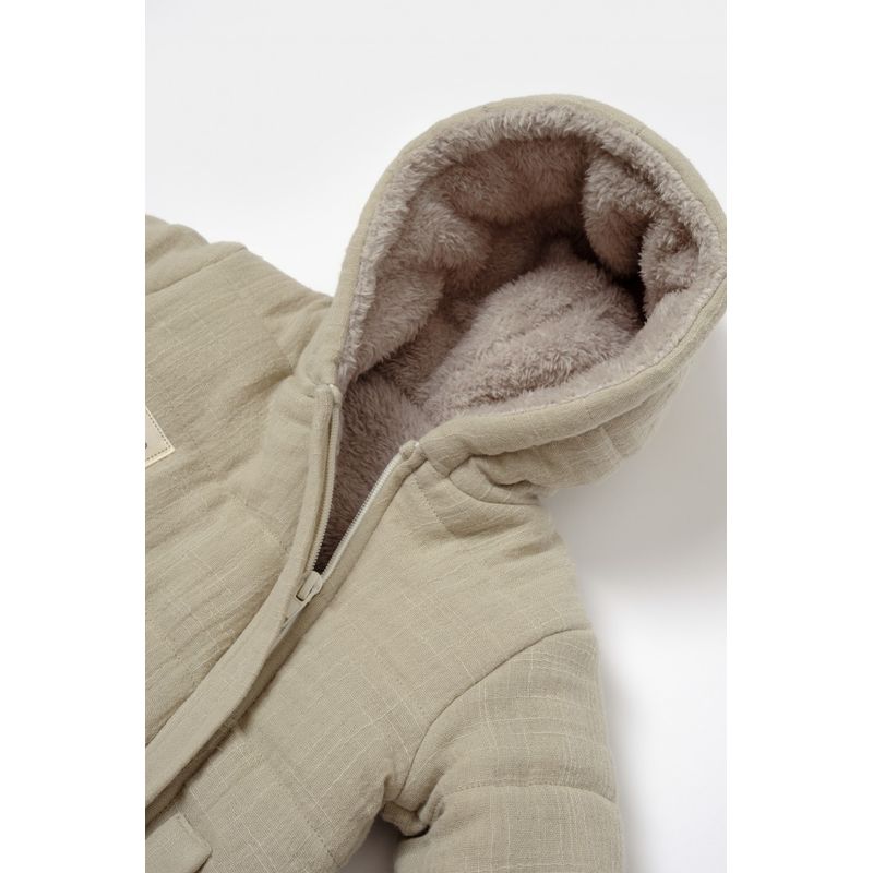 Fashion, accesorii si bijuterii - Copii - Imbracaminte copii - Salopete copii - Salopeta de iarna pentru bebelusi, Winter muselin, 100% bumbac - Verde, BabyCosy (Marime: 18-24 Luni) - Infinity.ro