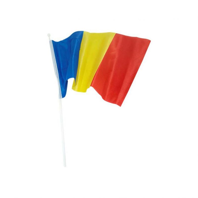 Sport si Outdoor - Sporturi de echipa - Fotbal - Fan shop fotbal - Set 100 Steaguri tricolore 30x45 cm, Romania / flag / drapel - Infinity.ro