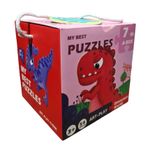 Jucarii, Copii si Bebe - Jucarii si jocuri - Jocuri si puzzle - Puzzle - Puzzle cu Piese Mari, 2 Fete, Carton, 7 in 1, Dinozauri - Infinity.ro