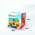Jucarii, Copii si Bebe - Jucarii si jocuri - Jocuri si puzzle - Puzzle - Puzzle cu Piese Mari, 2 Fete, Carton, 7 in 1, Dinozauri - Infinity.ro