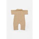 Fashion, accesorii si bijuterii - Copii - Imbracaminte copii - Salopete copii - Salopeta cu maneca scurta si nasturei Sheep, 100% bumbac - Apricot, BabyCosy (Marime: 18-24 Luni) - Infinity.ro