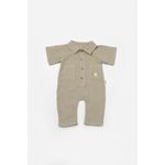 Fashion, accesorii si bijuterii - Copii - Imbracaminte copii - Salopete copii - Salopeta cu maneca scurta si nasturei Sheep, 100% bumbac - Verde, BabyCosy (Marime: 12-18 Luni) - Infinity.ro