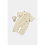 Fashion, accesorii si bijuterii - Copii - Imbracaminte copii - Salopete copii - Salopeta cu maneca scurta si nasturei Sheep, 100% bumbac - Stone, BabyCosy (Marime: 6-9 luni) - Infinity.ro