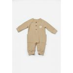 Fashion, accesorii si bijuterii - Copii - Imbracaminte copii - Salopete copii - Salopeta cu nasturei, Winter muselin, 100% bumbac - Apricot, BabyCosy (Marime: 18-24 Luni) - Infinity.ro