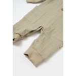 Fashion, accesorii si bijuterii - Copii - Imbracaminte copii - Salopete copii - Salopeta cu nasturei, Winter muselin, 100% bumbac - Verde, BabyCosy (Marime: 18-24 Luni) - Infinity.ro