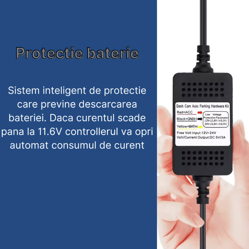 Auto si Moto - Electronice auto - Accesorii electronice auto - Kit alimentare continua pentru camera de bord la panoul de sigurante, 12-24V la Micro USB 5V/3A, 4 adaptoare sigurante - Infinity.ro