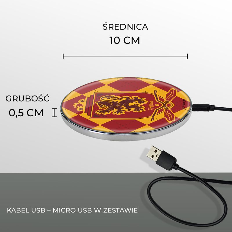 Laptop, Telefoane si Tablete - Telefoane mobile si accesorii - Accesorii Telefoane - Incarcatoare telefoane - Incarcator wireless Fast Charge Harry Potter Hogwarts Multicolor - Infinity.ro