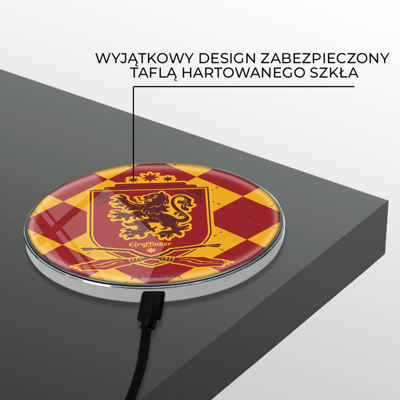 Laptop, Telefoane si Tablete - Telefoane mobile si accesorii - Accesorii Telefoane - Incarcatoare telefoane - Incarcator wireless Fast Charge Harry Potter Hogwarts Multicolor - Infinity.ro
