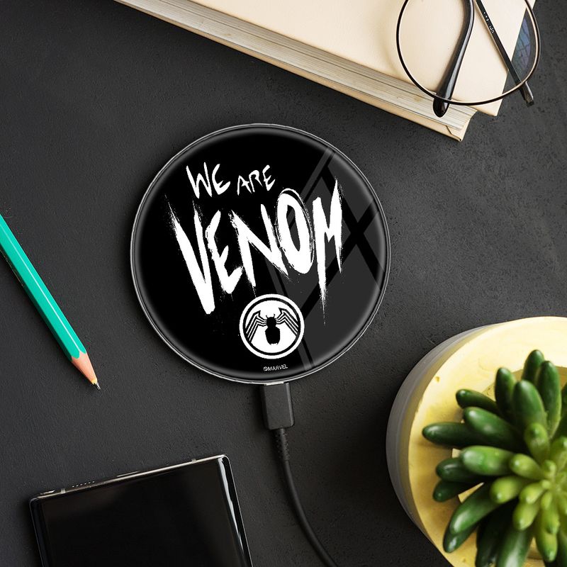 Laptop, Telefoane si Tablete - Telefoane mobile si accesorii - Accesorii Telefoane - Incarcatoare telefoane - Incarcator wireless Fast Charge Marvel Venom Multicolor - Infinity.ro
