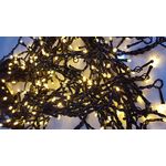 Casa si Gradina - Decoratiuni - Decoratiuni de sezon - Instalatie de Craciun de exterior tip Perdea, 8 m x 1 m, 360 LED-uri, fir negru, cu FLASH, Alb Cald - Infinity.ro