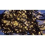 Casa si Gradina - Decoratiuni - Decoratiuni de sezon - Instalatie de Craciun de exterior tip Perdea, 8 m x 1 m, 360 LED-uri, fir negru, cu FLASH, Alb Cald - Infinity.ro