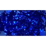 Casa si Gradina - Decoratiuni - Decoratiuni de sezon - Instalatie de Craciun de exterior tip Perdea, 8 m x 1 m, 360 LED-uri, fir negru, cu FLASH, Albastru - Infinity.ro