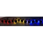 Casa si Gradina - Decoratiuni - Decoratiuni de sezon - Instalatie de craciun TRICOLORA, 3 m x 10 m Flash ROSU / GALBEN / ALBASTRU, perdea tricolor rezistenta la apa / exterior - Infinity.ro