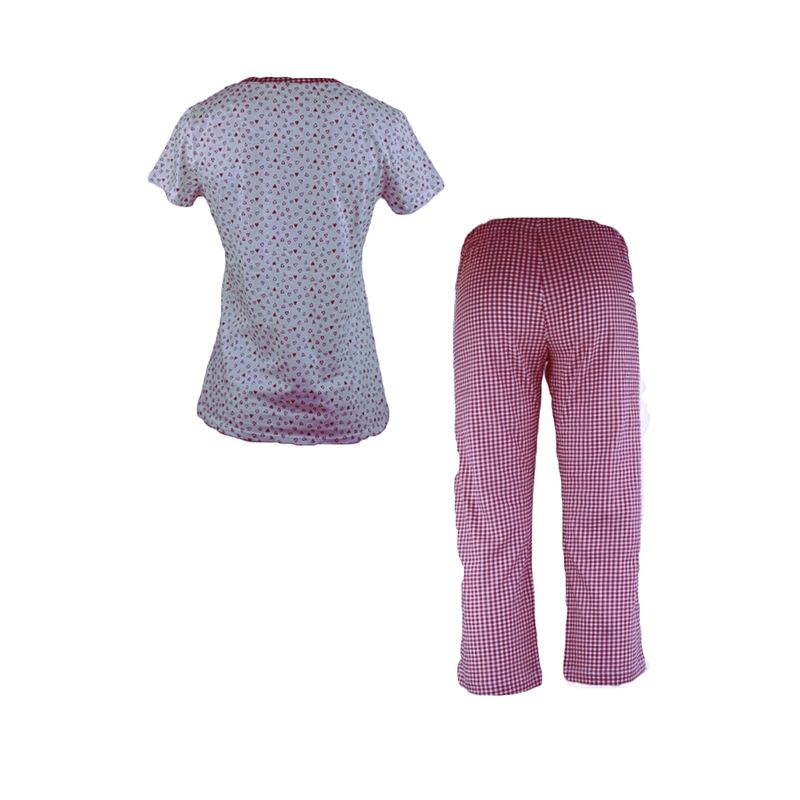 Fashion, accesorii si bijuterii - Femei - Lenjerie si pijamale femei - Pijamale femei - Pijamale dama maneca scurta, Nottingham, fucsia, M INTL - Infinity.ro