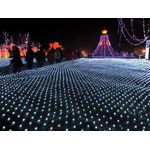 Casa si Gradina - Decoratiuni - Decoratiuni de sezon - Instalatie de Craciun Sdx Market 3 m x 3 m, Plasa Flash, alb rece, 208 leduri / plasa cu flash 9118W - Infinity.ro