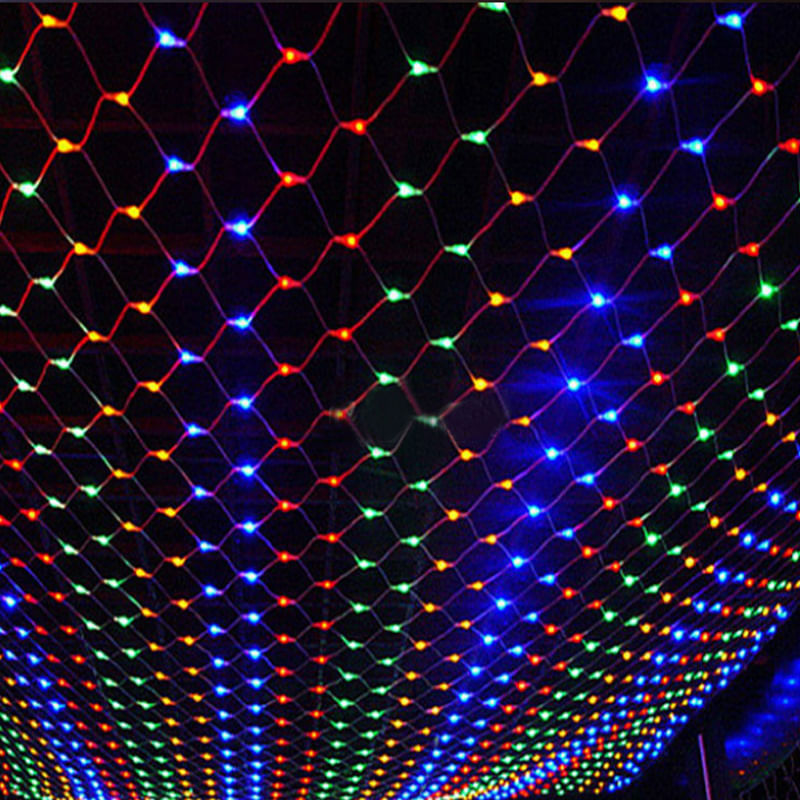 Casa si Gradina - Decoratiuni - Decoratiuni de sezon - Instalatie de Craciun Sdx Market 3 m x 3 m, Plasa Flash, Multicolor, 208 leduri / plasa cu flash 9118RB - Infinity.ro