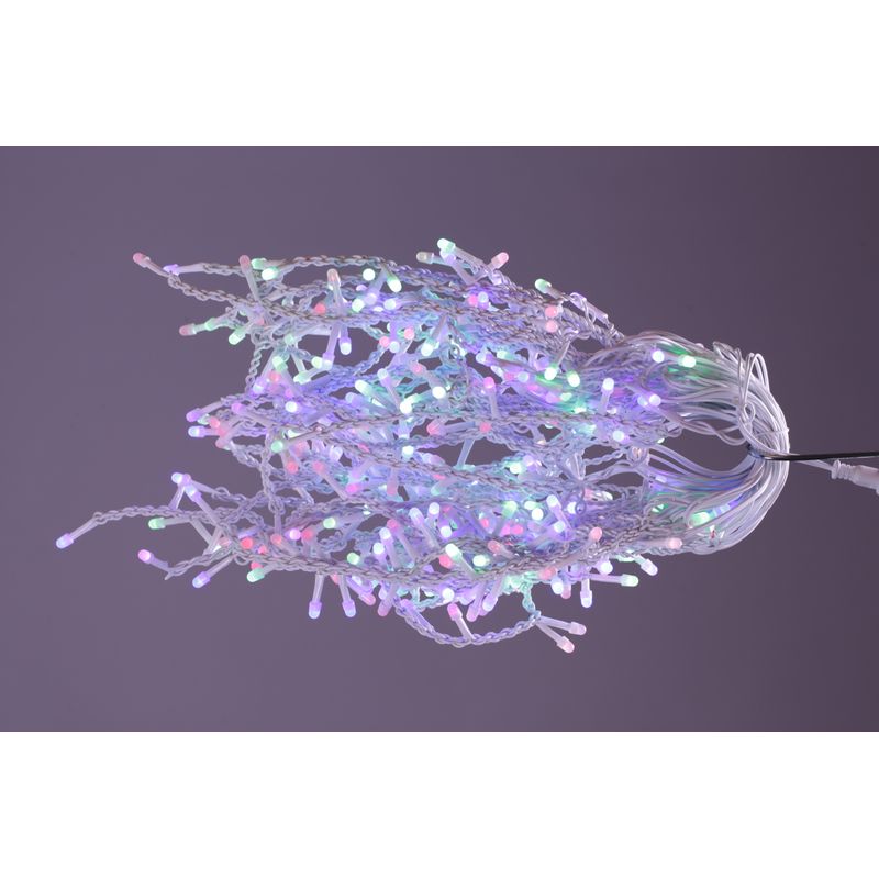Casa si Gradina - Decoratiuni - Decoratiuni de sezon - Instalatie de Craciun 5 m x 0,8 m Perdea, Multicolor, 240 leduri, SDX, 9017RB / instalatii luminoase de exterior - Infinity.ro
