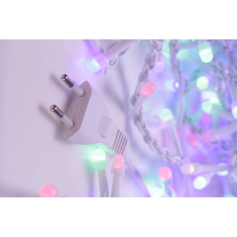 Casa si Gradina - Decoratiuni - Decoratiuni de sezon - Instalatie de Craciun 5 m x 0,8 m Perdea, Multicolor, 240 leduri, SDX, 9017RB / instalatii luminoase de exterior - Infinity.ro