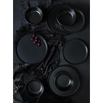 Casa si Gradina - Bucatarie si vesela - Vesela si tacamuri - Servicii de masa - Set de cina din ceramica, 18 bucati, Hermia, negru - Infinity.ro