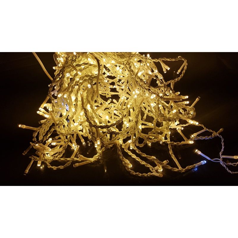 Casa si Gradina - Decoratiuni - Decoratiuni de sezon - Instalatie de Craciun 6 m , Perdea Franjurata cu FLASH, Alb Cald, 180 leduri, SDX, 9011WW, instalatie luminoasa franj - Infinity.ro