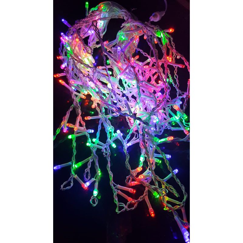 Casa si Gradina - Decoratiuni - Decoratiuni de sezon - Instalatie de Craciun 6 m , Perdea Franjurata Multicolora, 180 leduri, SDX, 9011RB, instalatie luminoasa franj - Infinity.ro