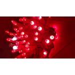 Casa si Gradina - Decoratiuni - Decoratiuni de sezon - Instalatie de Craciun, 10 m, Liniara cu Flash, Rosu, 100 leduri, 9119R, Cablu ROSU / ghirlanda luminoasa - Infinity.ro